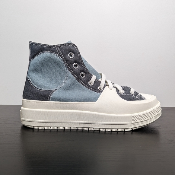 Converse Mens CTAS High Construct Colorblock Tidepool Men's 8.5/Women's 10 - Picture 3 of 11